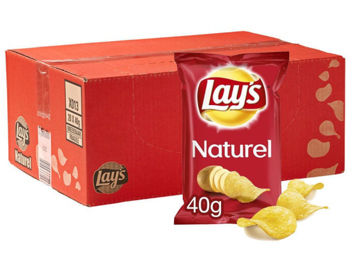 Toon details van LAYS CHIPS NATUREL STUK 20X40G Afbeeldingen van LAYS CHIPS NATUREL STUK 20X40G