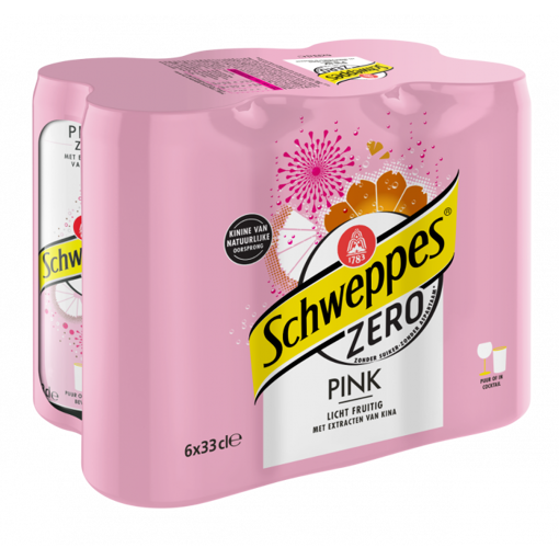 Schweppes pink tonic zero